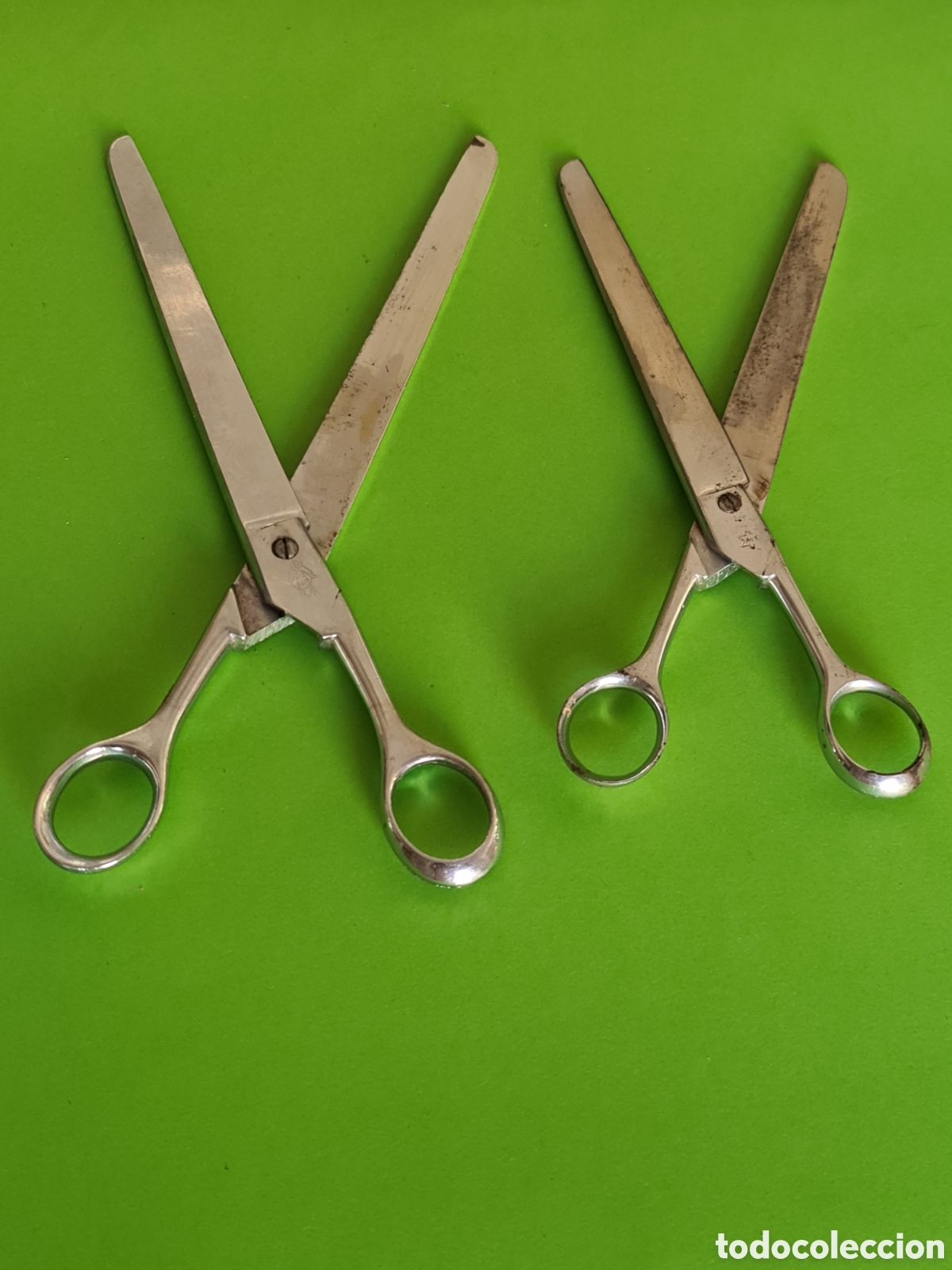 Antig&uuml;edades: Dos tijeras de Sastre / Marca Chrome