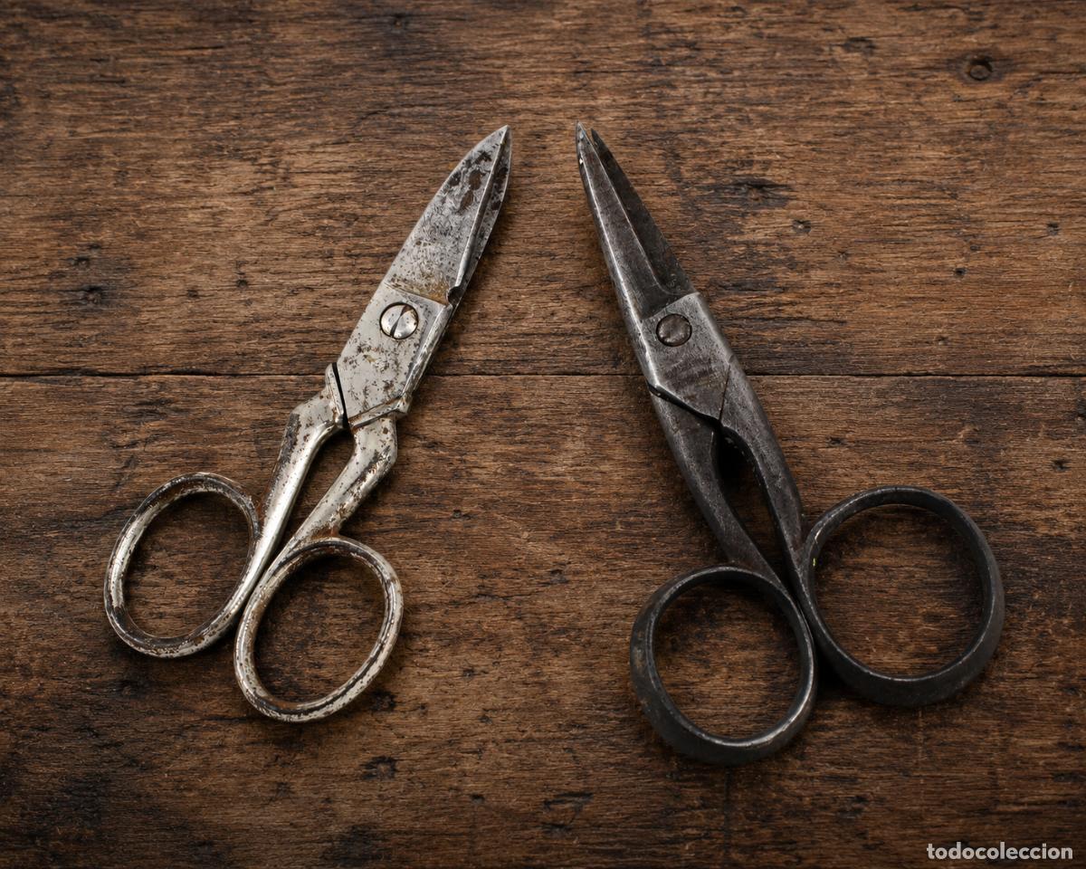 Antig&uuml;edades: Tijeras Costura Antiguas Marqu&eacute;s y C&iacute;a Barcelona 30s Vintage Sewing Scissors