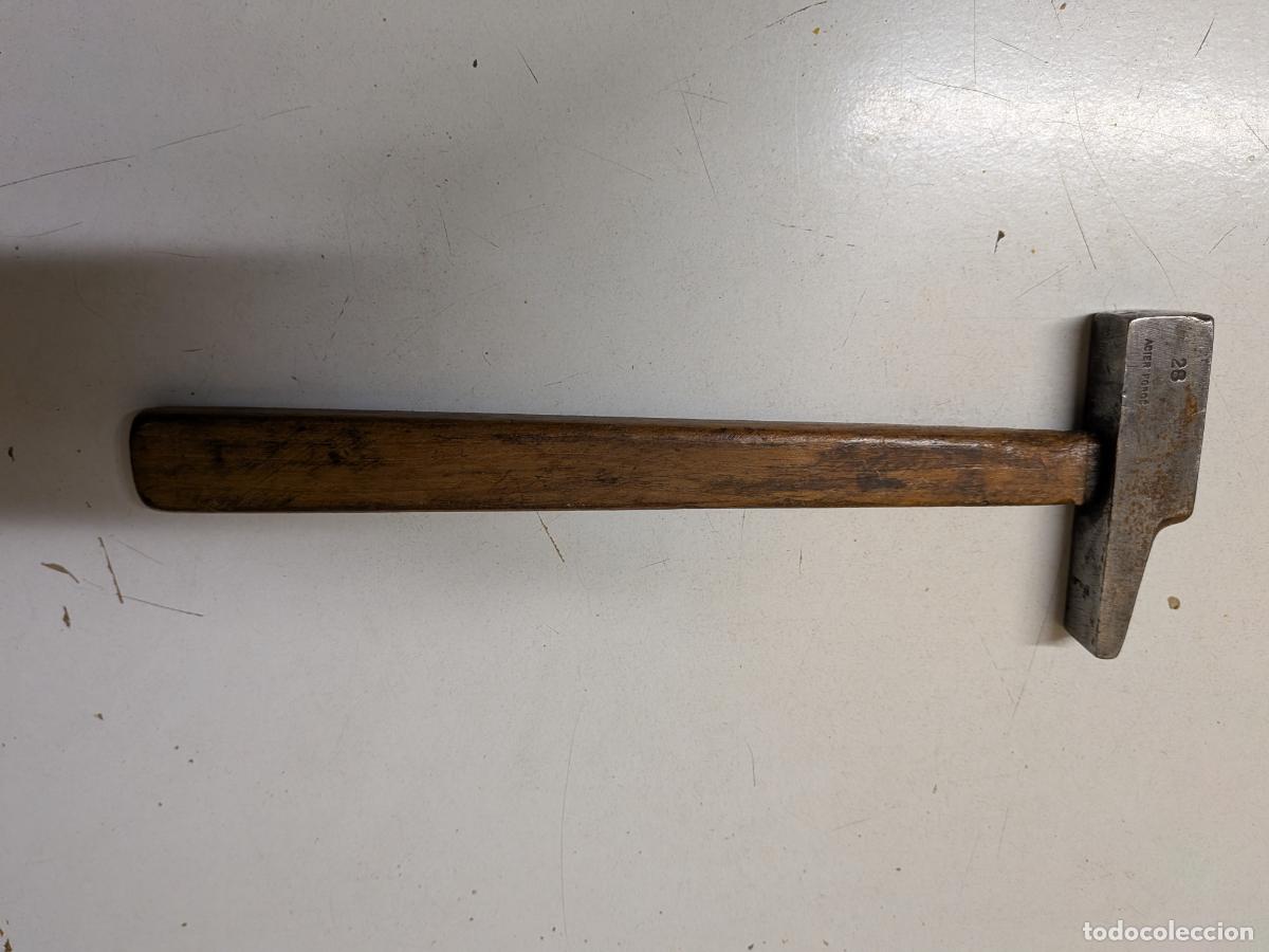 Antig&uuml;edades: ANTIGUO MARTILLO DE ACERO FORJADO - Foto 3