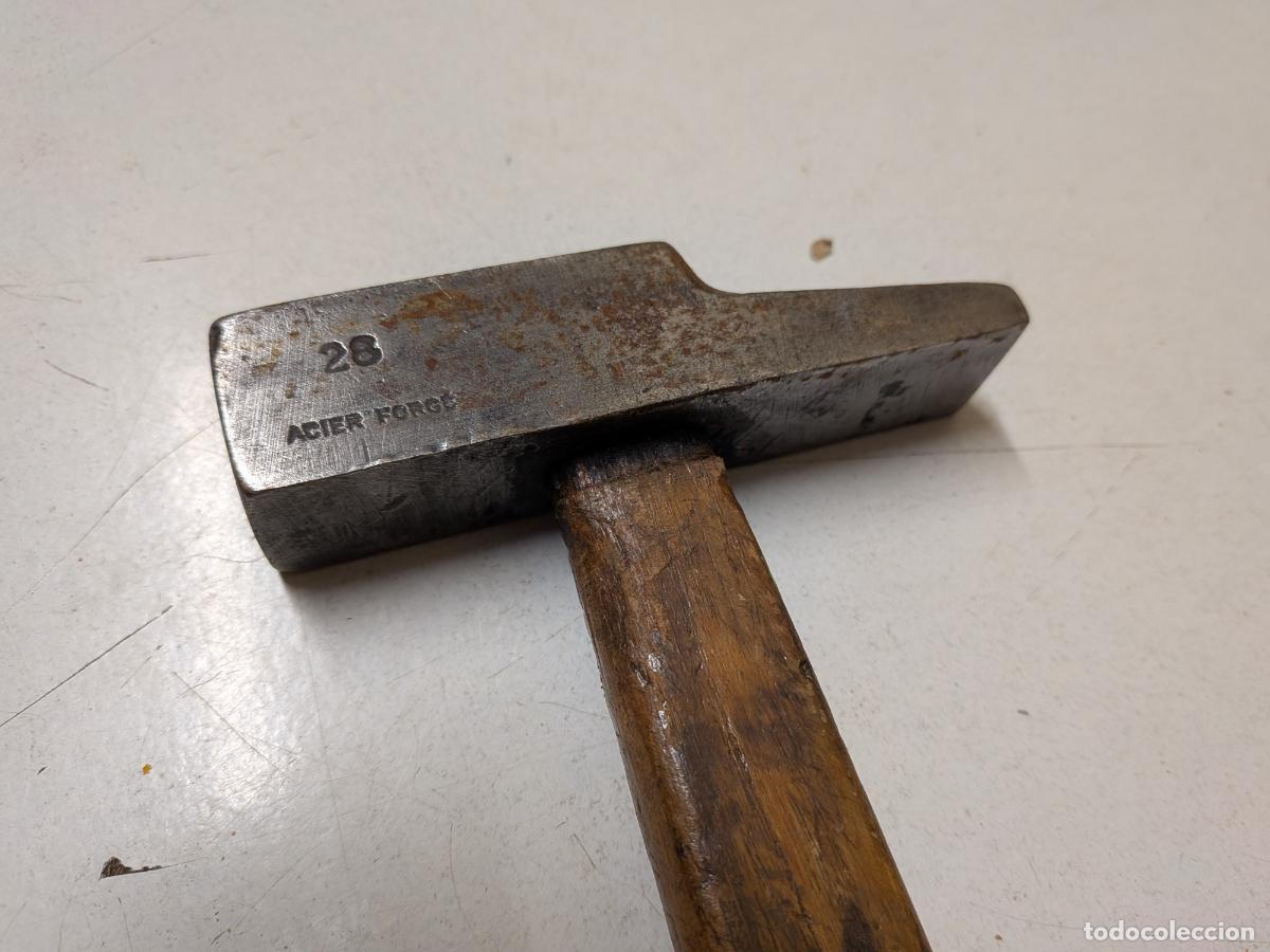 Antig&uuml;edades: ANTIGUO MARTILLO DE ACERO FORJADO - Foto 1