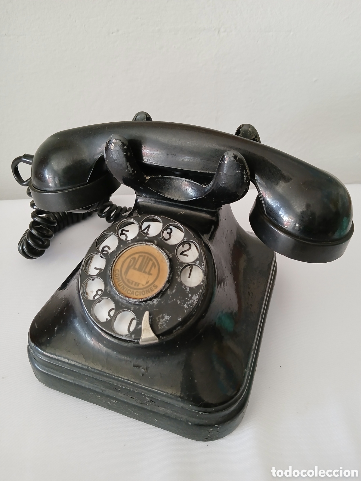 Phones: ANTIGUO TELEFONO DE BAQUELITA UTILIZADO POR RENFE A&Ntilde;O 1950/60