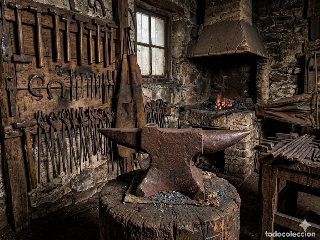 Antig&uuml;edades: Yunque antiguo de 23 Kilogramos y medidas 44x14x20 cm..
