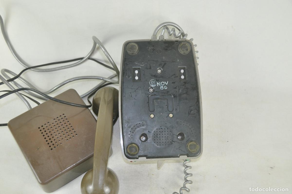 Tel&eacute;fonos: Tel&eacute;fono marr&oacute;n y gris altavoz exterior - Foto 8