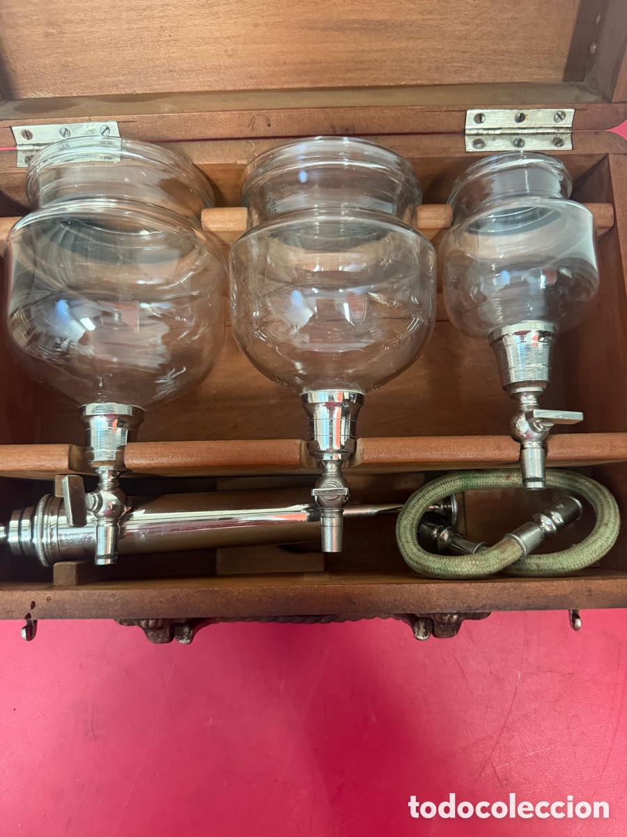 Antig&uuml;edades: Juego de Sangr&iacute;a Caja Madera - Foto 2