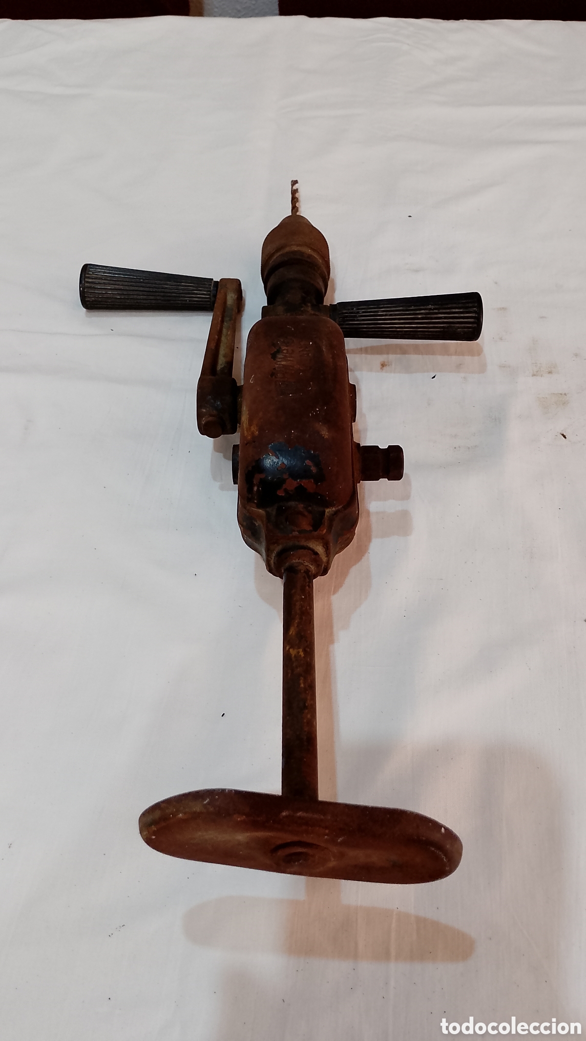 Antig&uuml;edades: Antiguo taladro manual de colecci&oacute;n (funciona)