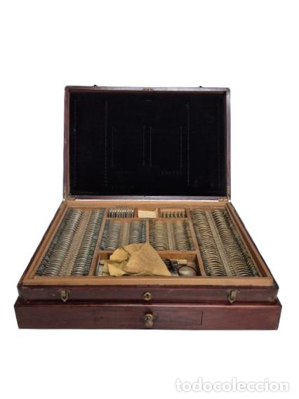 Antig&uuml;edades: Antiguo Estuche de Optico - Caja de Lentes y Gafas Antiguas - Oftalmolog&iacute;a, Optometrista - S.XIX