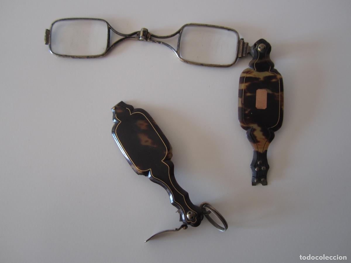 Antig&uuml;edades: GAFAS IMPERTINENTES DE CAREY SIGLO XIX, ROTAS CON CRISTALES PARA REPARACIONES