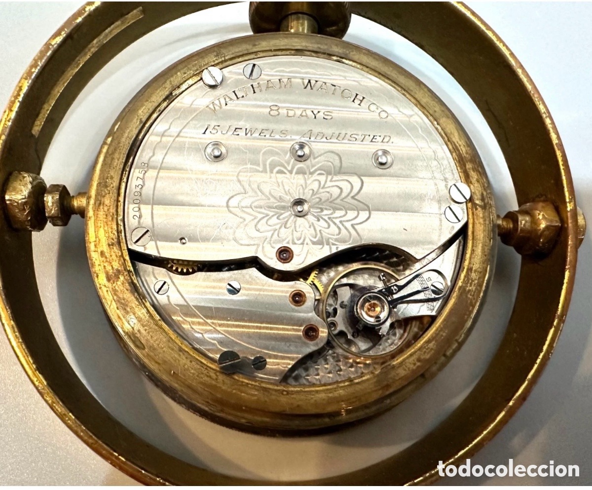 Antig&uuml;edades: Cronometro marino Waltman de la US Navy numerada - Foto 4