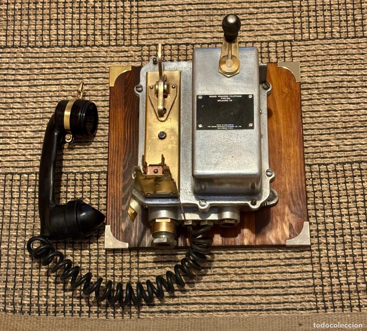 Antig&uuml;edades: TEL&Eacute;FONO DE BARCO- N&Aacute;UTICO - TYPE 50A- INGLATERRA.! - Foto 7