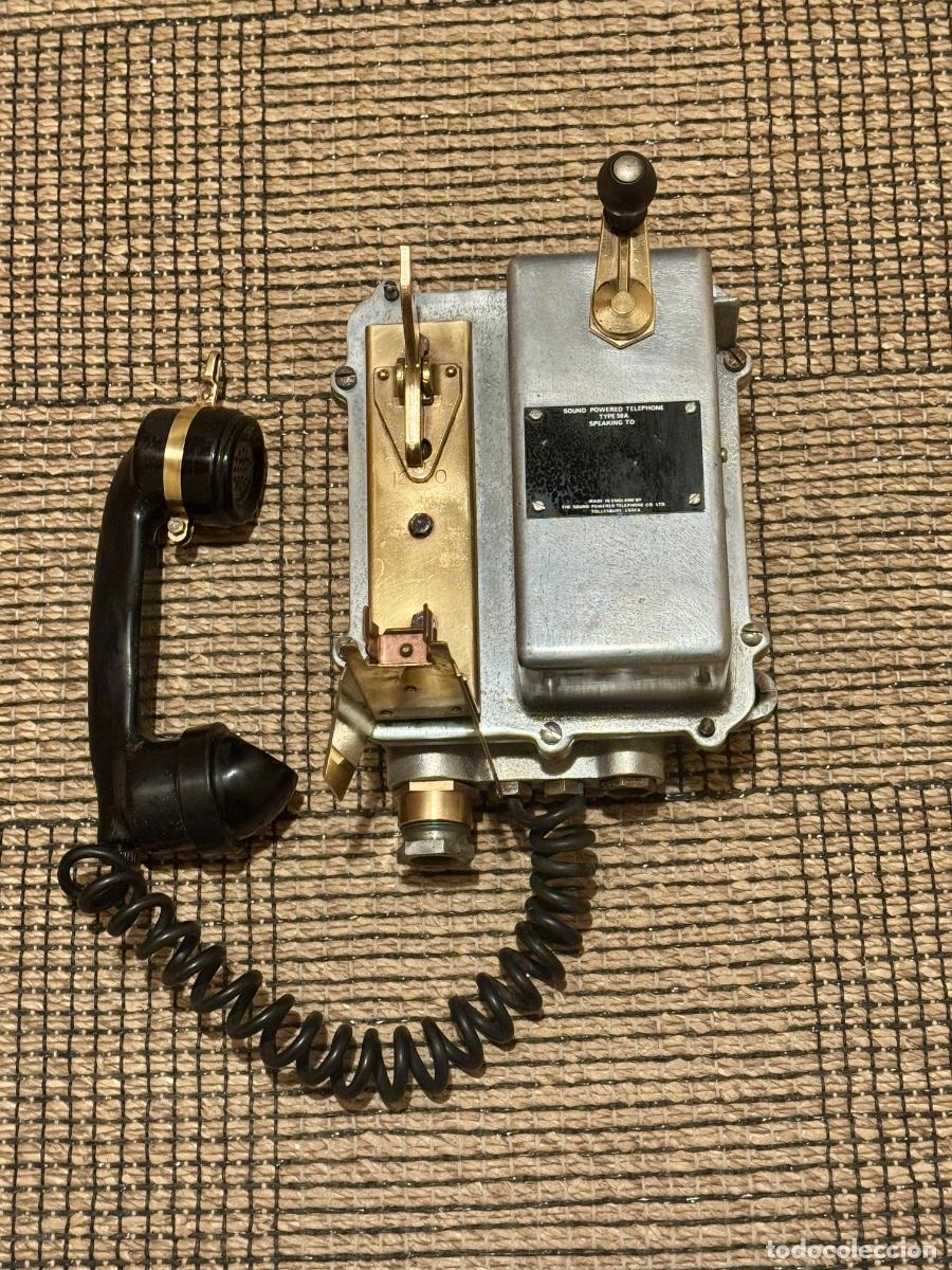 Antig&uuml;edades: TEL&Eacute;FONO DE BARCO- N&Aacute;UTICO - TYPE 50A- INGLATERRA.! - Foto 16