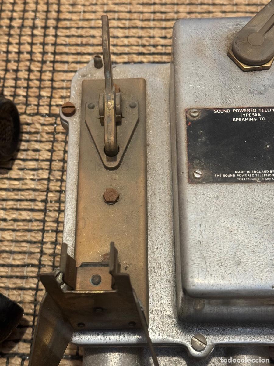 Antig&uuml;edades: TEL&Eacute;FONO DE BARCO- N&Aacute;UTICO - TYPE 50A- INGLATERRA.! - Foto 20