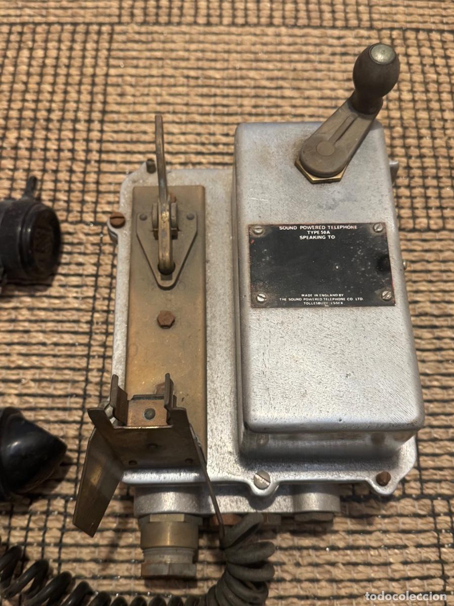 Antig&uuml;edades: TEL&Eacute;FONO DE BARCO- N&Aacute;UTICO - TYPE 50A- INGLATERRA.! - Foto 23
