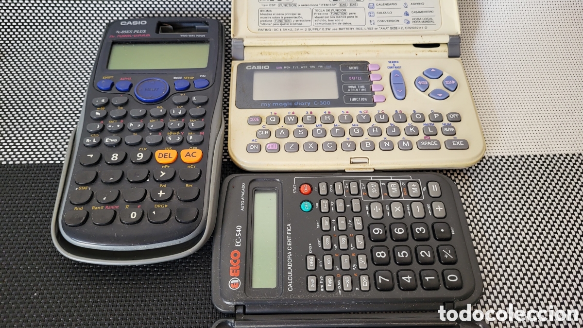 Antig&uuml;edades: Lote varias calculadoras Casio etc.