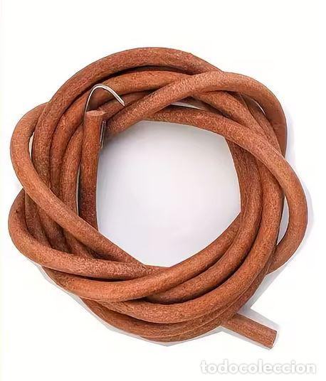 Antig&uuml;edades: ⏰ CORREA CUERO DE 5 mm. REDONDA PARA MAQUINA COSER O TORNO RELOJERO.