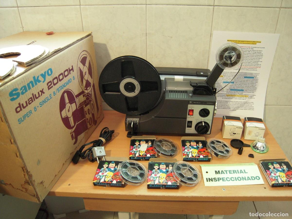 Antig&uuml;edades: Proyector de Cine Alta Gama SANKYO Dualux 2000H Para Peliculas de Cine 8mm y Super8