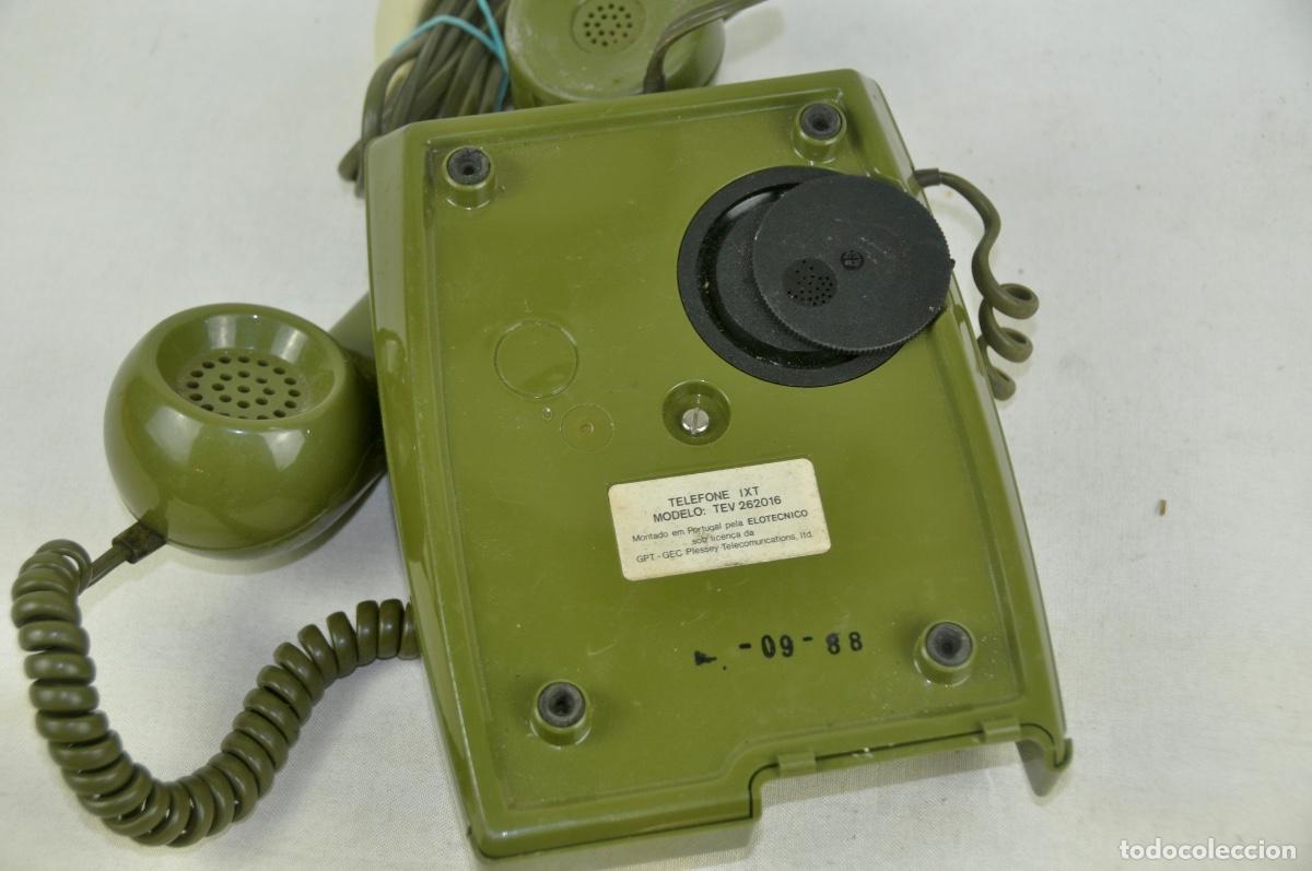 Tel&eacute;fonos: Tel&eacute;fono verde con teclas en blanco - Foto 6