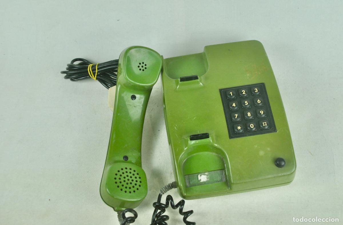 Tel&eacute;fonos: Tel&eacute;fono siemens verde teclas negras - Foto 4