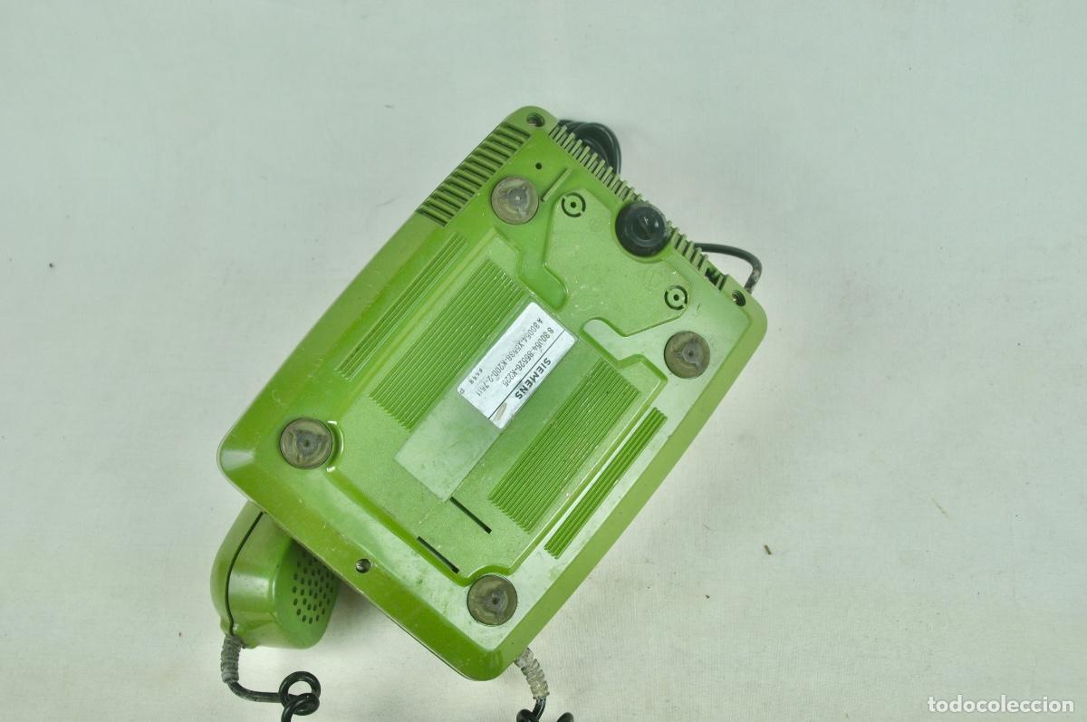 Tel&eacute;fonos: Tel&eacute;fono siemens verde teclas negras - Foto 5