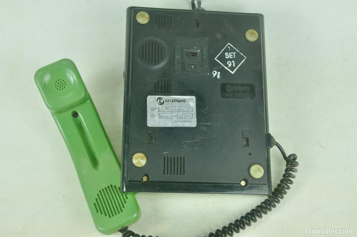 Tel&eacute;fonos: Tel&eacute;fono de teclas verde claro botones negros - Foto 5