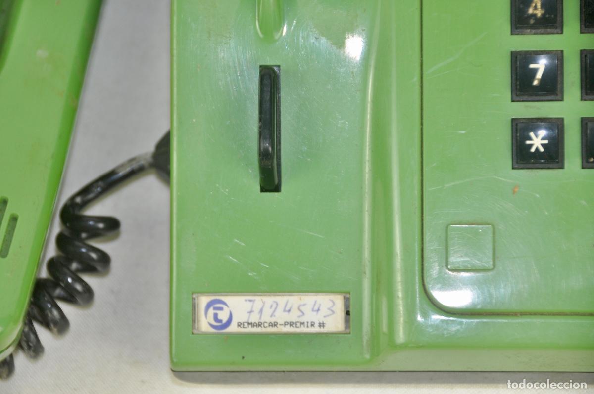 Tel&eacute;fonos: Tel&eacute;fono verde claro con teclas - Foto 5