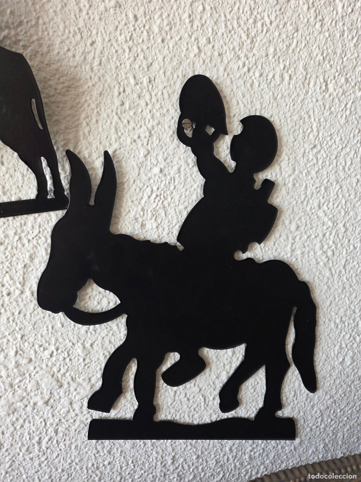 Antig&uuml;edades: Siluetas forja Quijote y Sancho - Foto 2