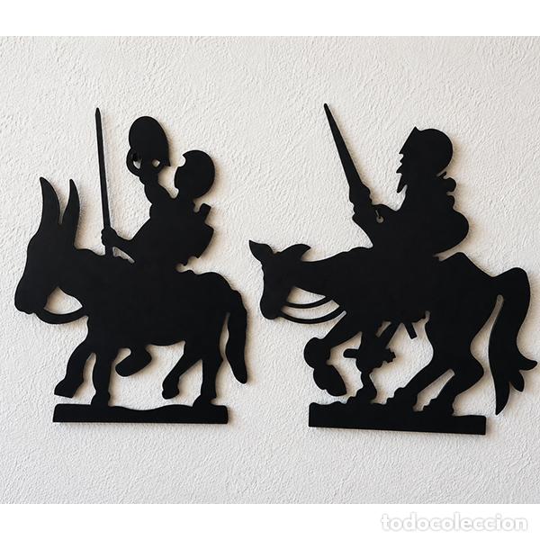 Antig&uuml;edades: Siluetas forja Quijote y Sancho - Foto 1