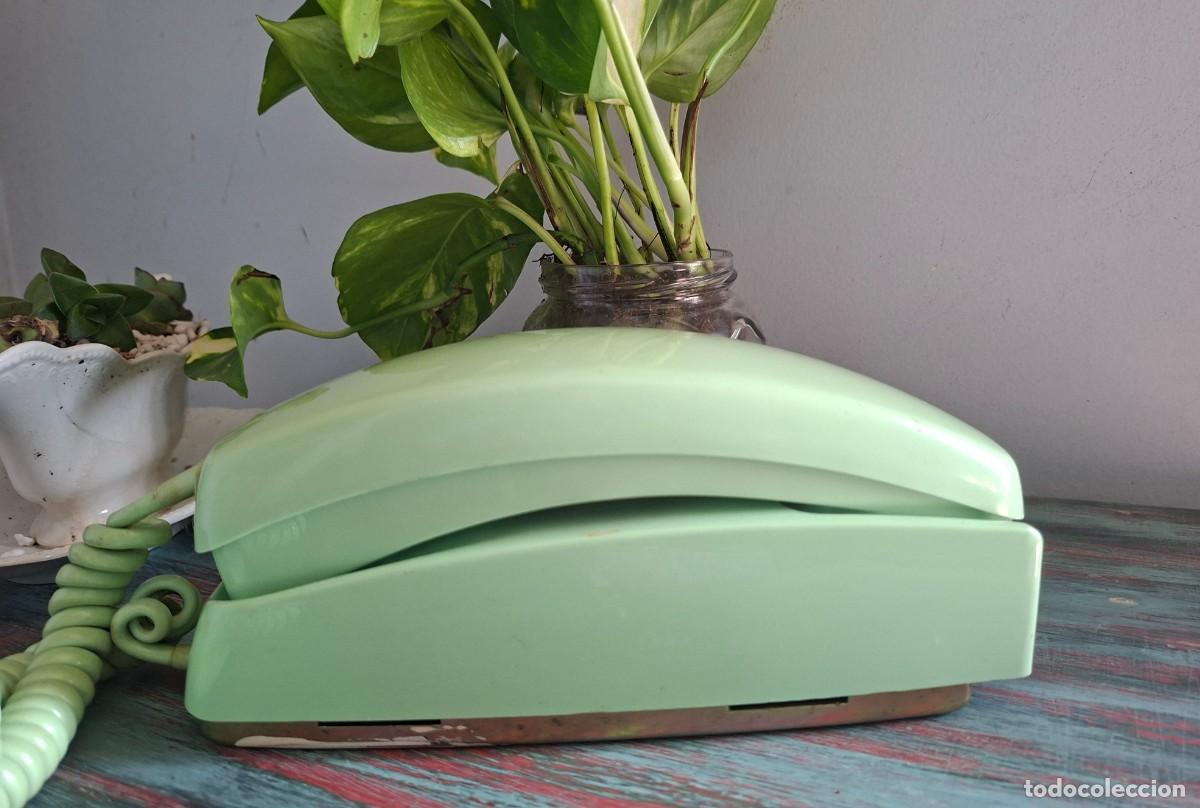 Tel&eacute;fonos: Tel&eacute;fono vintage g&oacute;ndola CITESA - color verde menta &ndash; a&ntilde;os 70/80