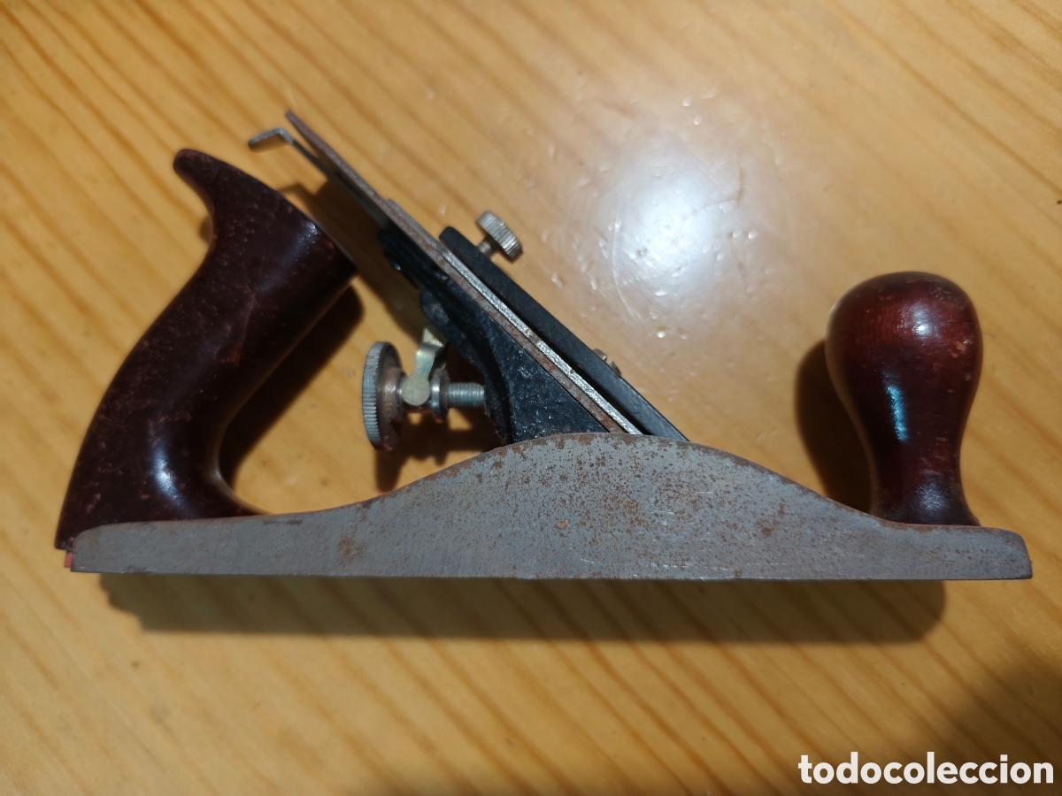 Antig&uuml;edades: Antiguo Cepillo de Carpintero. Hierro y madera. 23 cm - Foto 2
