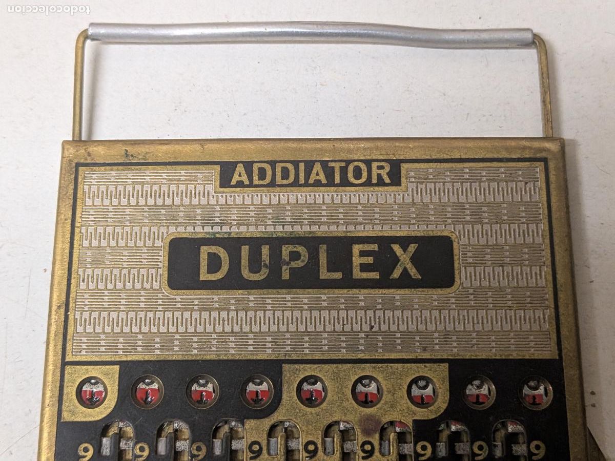 Antig&uuml;edades: ANTIGUA CALCULADORA ADDIATOR DUPLEX - Foto 2