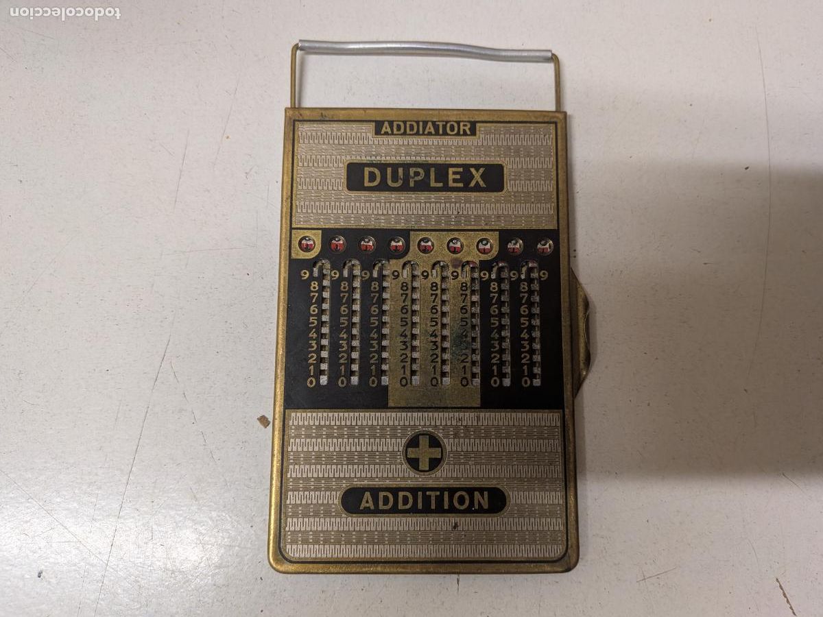 Antig&uuml;edades: ANTIGUA CALCULADORA ADDIATOR DUPLEX - Foto 1