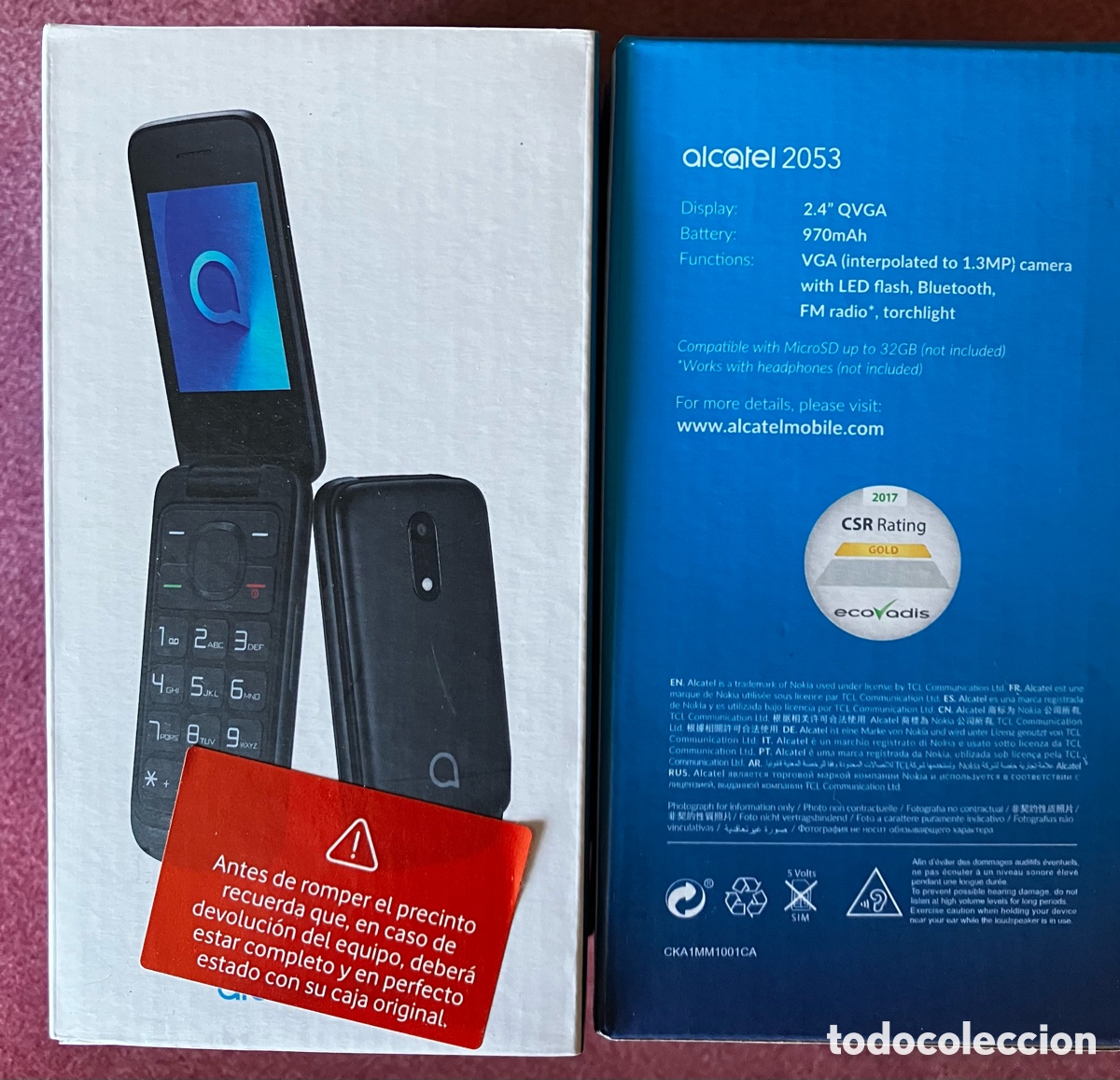 Telefones: Alcatel 2053 negro, tel&eacute;fono m&oacute;vil
