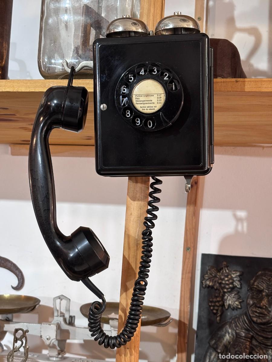 Tel&eacute;fonos: Tel&eacute;fono suizo Weiman. Baquelita. - Foto 3
