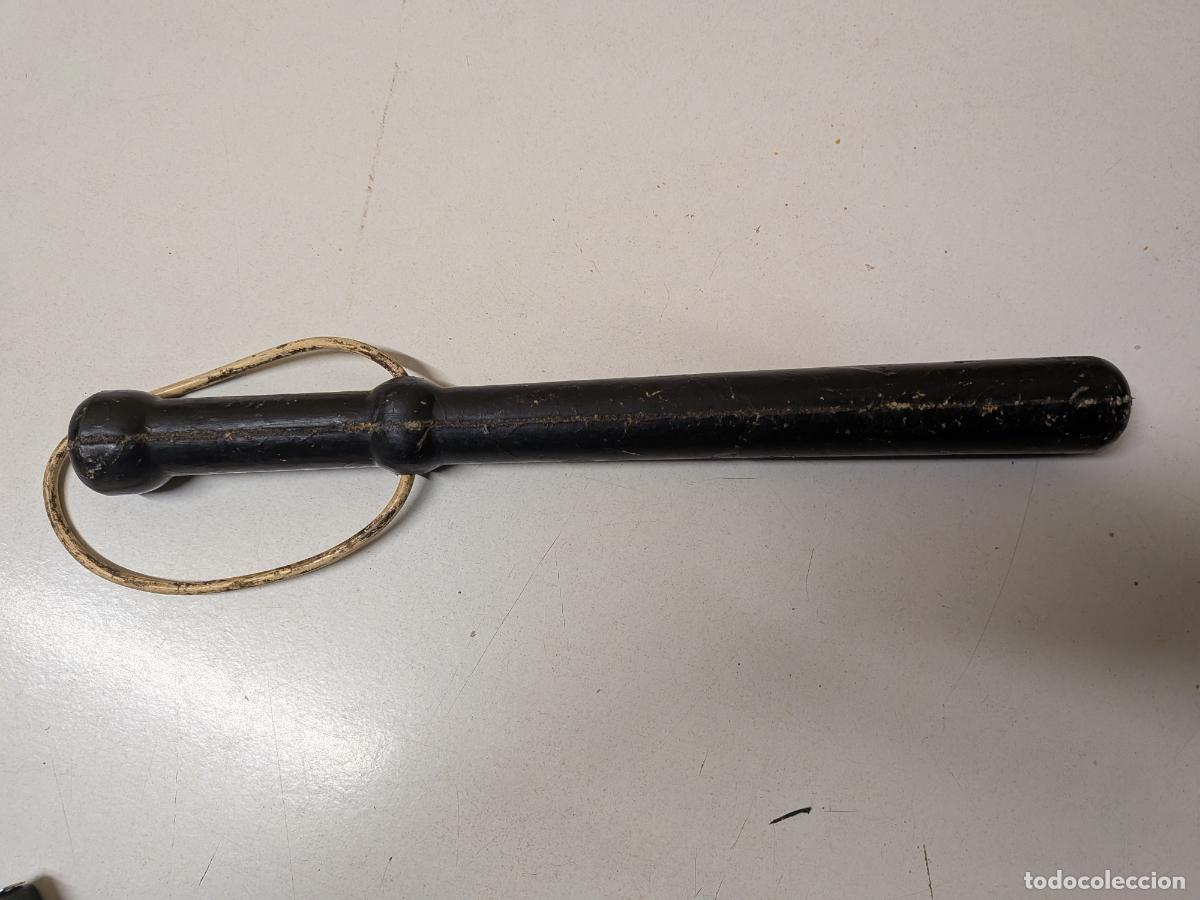 Antig&uuml;edades: ANTIGUA PORRA POLICIA CAUCHO FORRADA