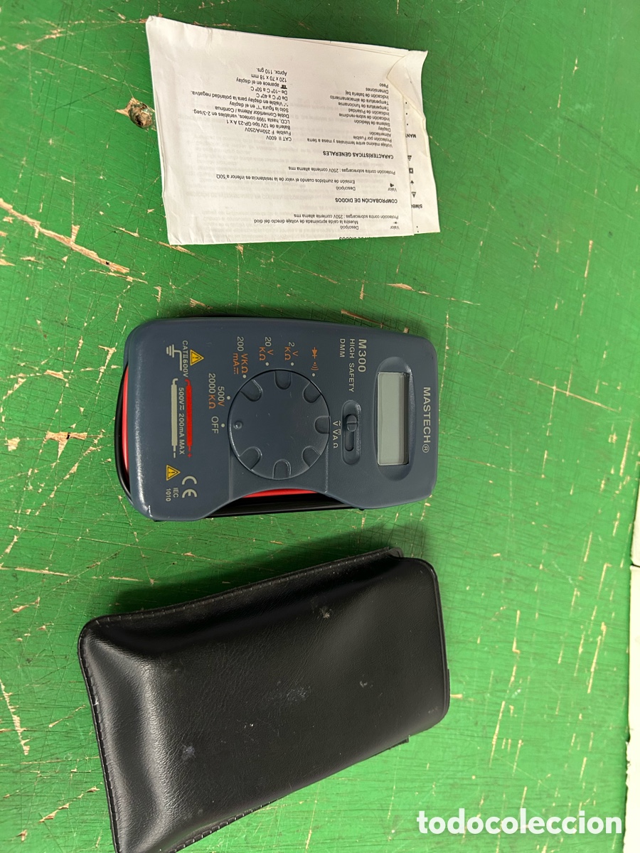 Antig&uuml;edades: MULTIMETRO DIGITAL M 300 CON FUNDA DE BOLSILLO - Foto 2
