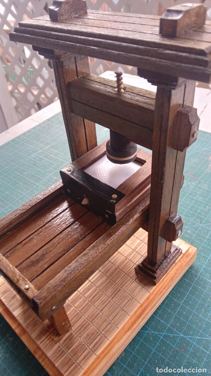 Antig&uuml;edades: MAQUETA IMPRENTA DE GUTENBERG A&Ntilde;O 1450 - MODELO D