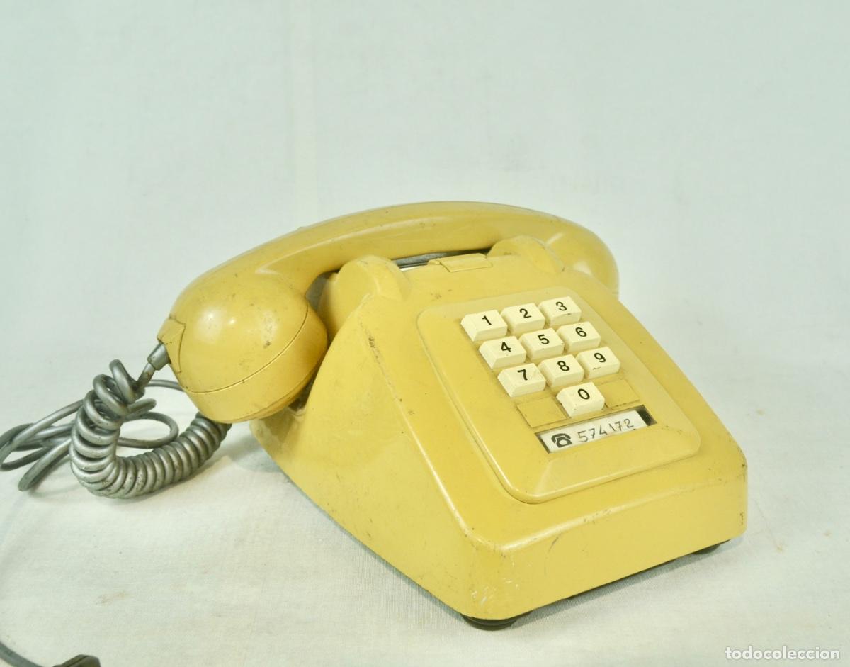 Tel&eacute;fonos: Tel&eacute;fono de teclas beige - Foto 2