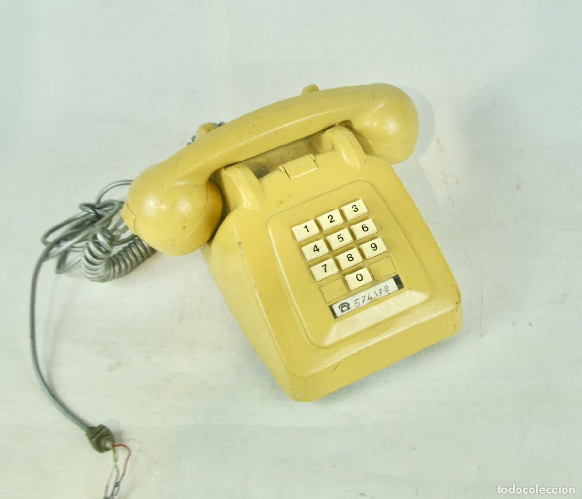 Tel&eacute;fonos: Tel&eacute;fono de teclas beige - Foto 3