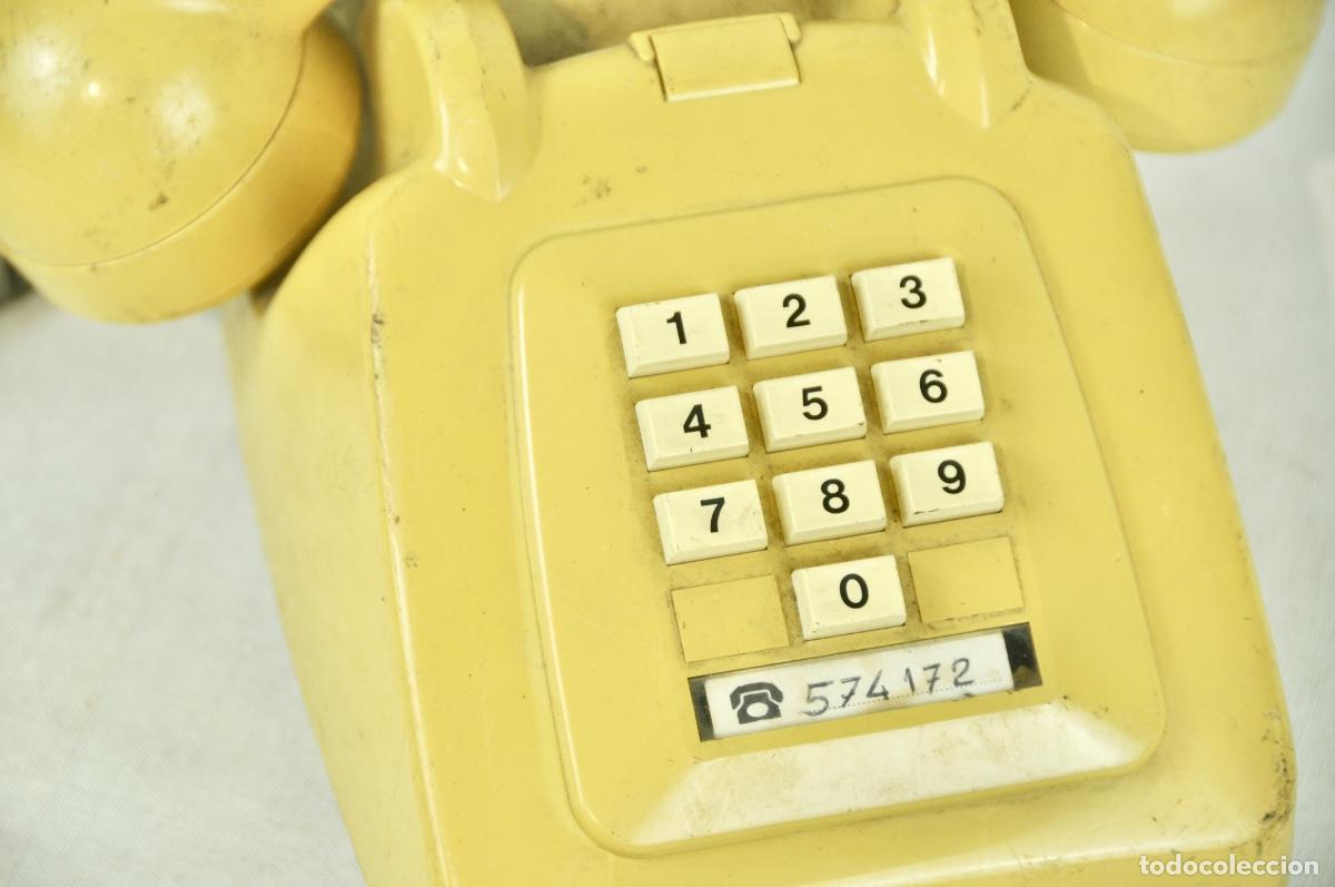 Tel&eacute;fonos: Tel&eacute;fono de teclas beige - Foto 4