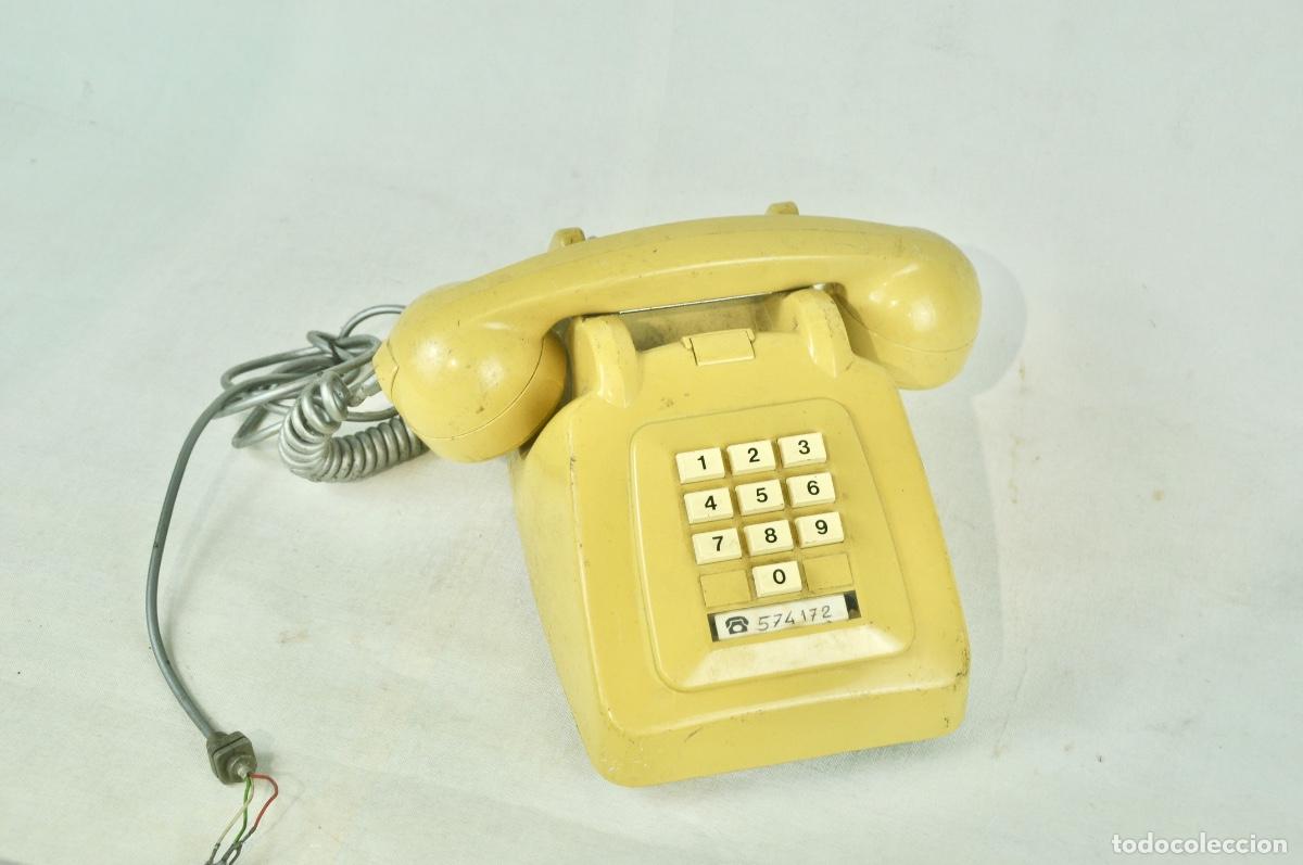 Tel&eacute;fonos: Tel&eacute;fono de teclas beige - Foto 5