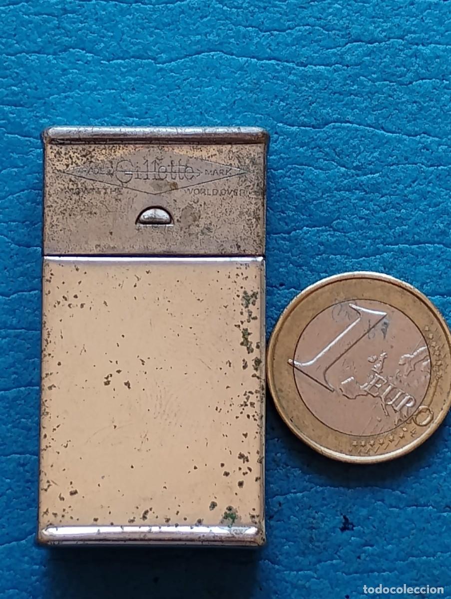 Antig&uuml;edades: ANTIGUA CAJA/ESTUCHE METALICO PARA HOJAS DE AFEITAR GILLETTE (VACIA)
