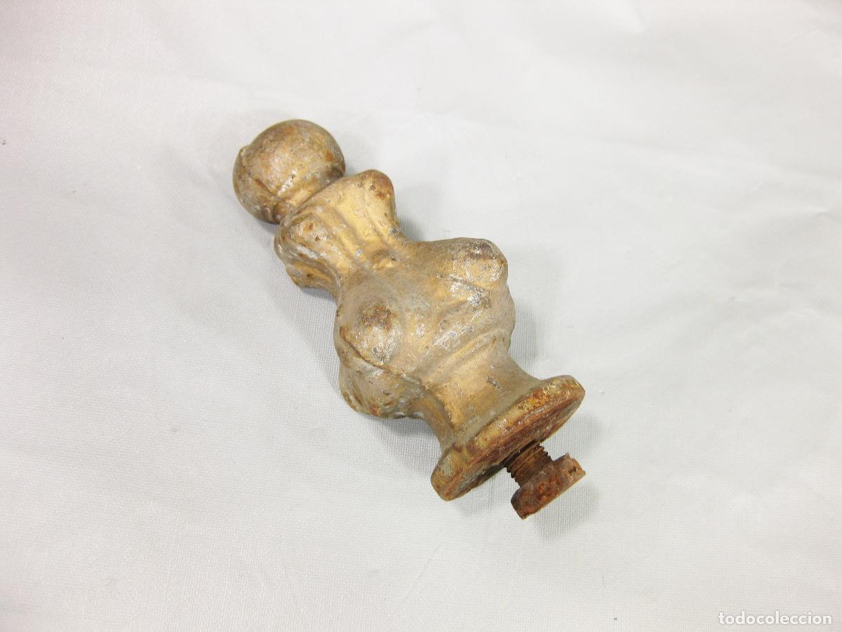 Oggetti Antichi: ANTIGUO REMATE DE HIERRO MACIZO PARA ESCALERA O DECORACI&Oacute;N. C 1900