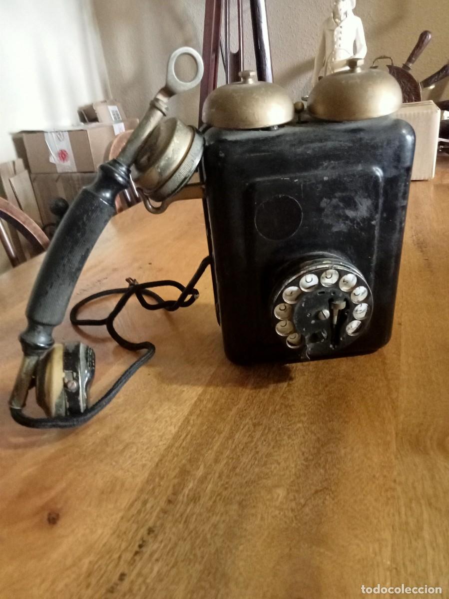 Tel&eacute;fonos: TEL&Eacute;FONO DE PARED DE BAQUELITA