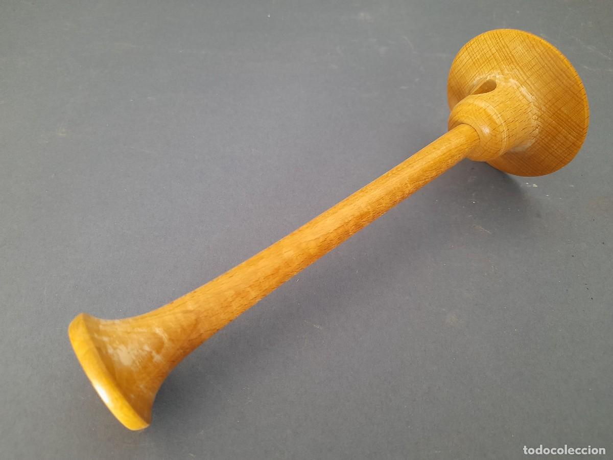 Antig&uuml;edades: antiguo estetoscopio de pinard, desmontable. de madera, 18cm aprox