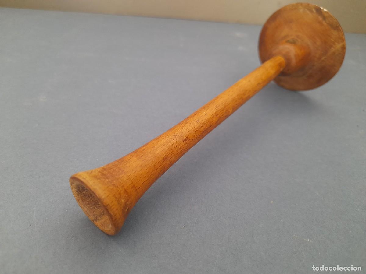Antig&uuml;edades: antiguo estetoscopio de pinard, desmontable. de madera, 17cm aprox