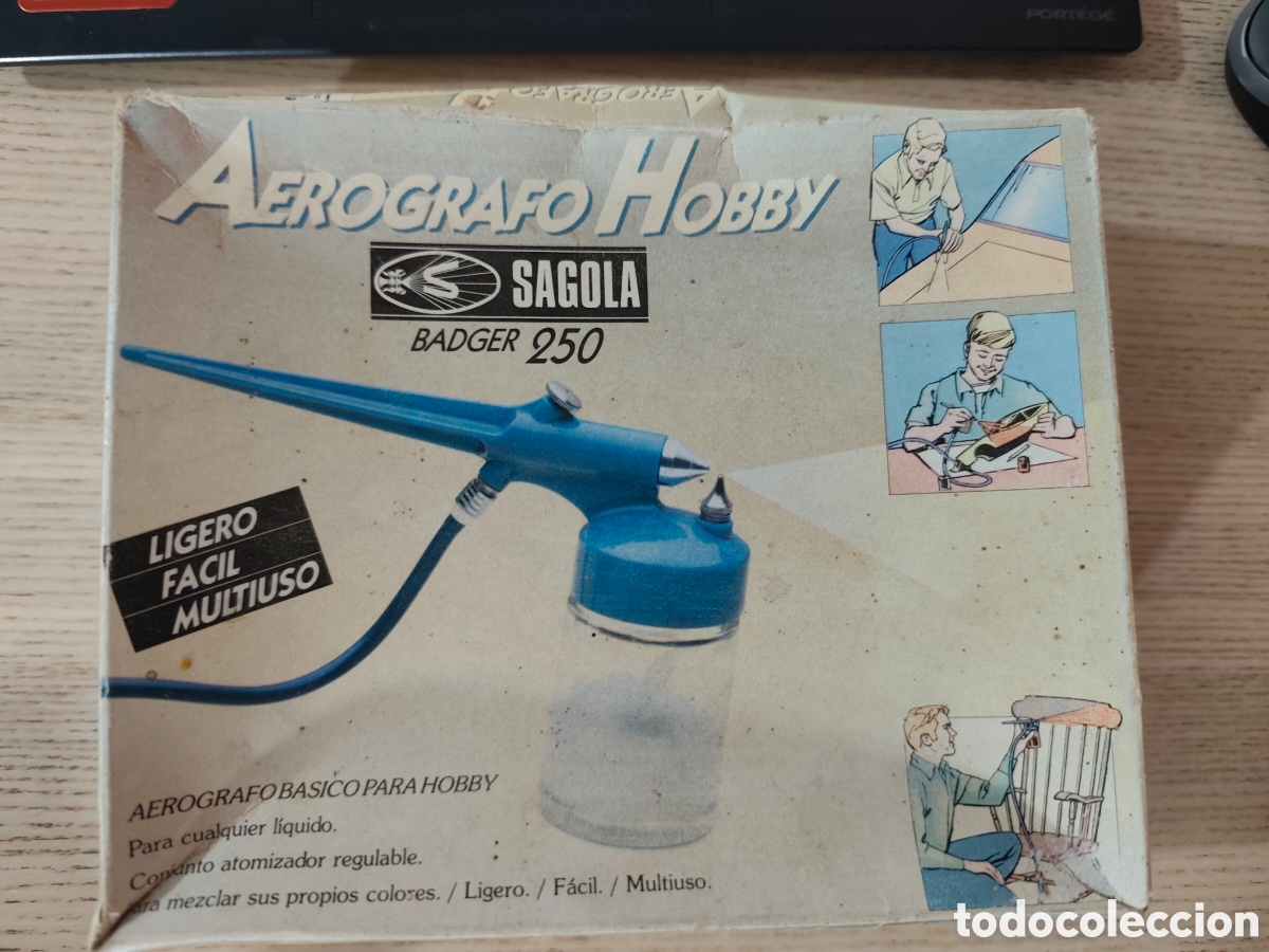 Antig&uuml;edades: Aer&oacute;grafo Hobby Sagola vintage