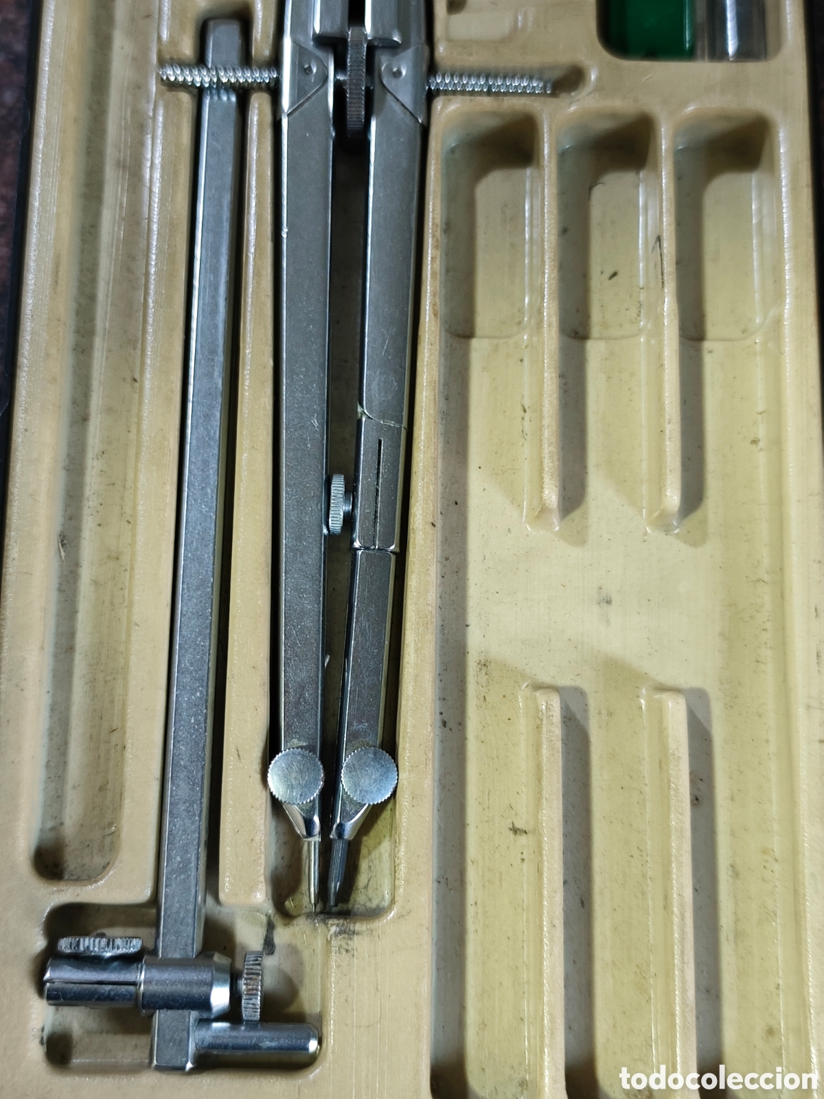 Antig&uuml;edades: Estuche Rotring antiguo compas precisi&oacute;n con accesorios - Foto 6