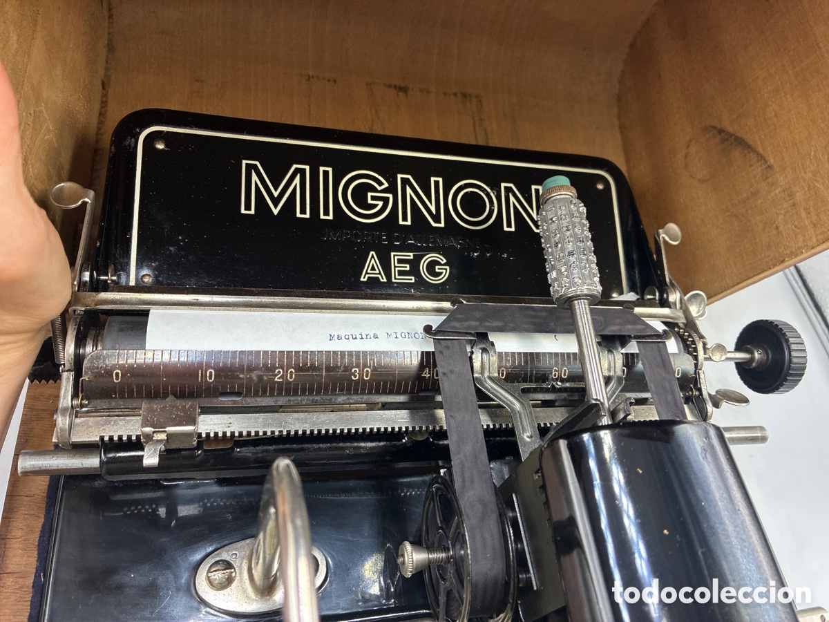 Antig&uuml;edades: M&aacute;quina de escribir MIGNON Modelo 4. - Foto 8