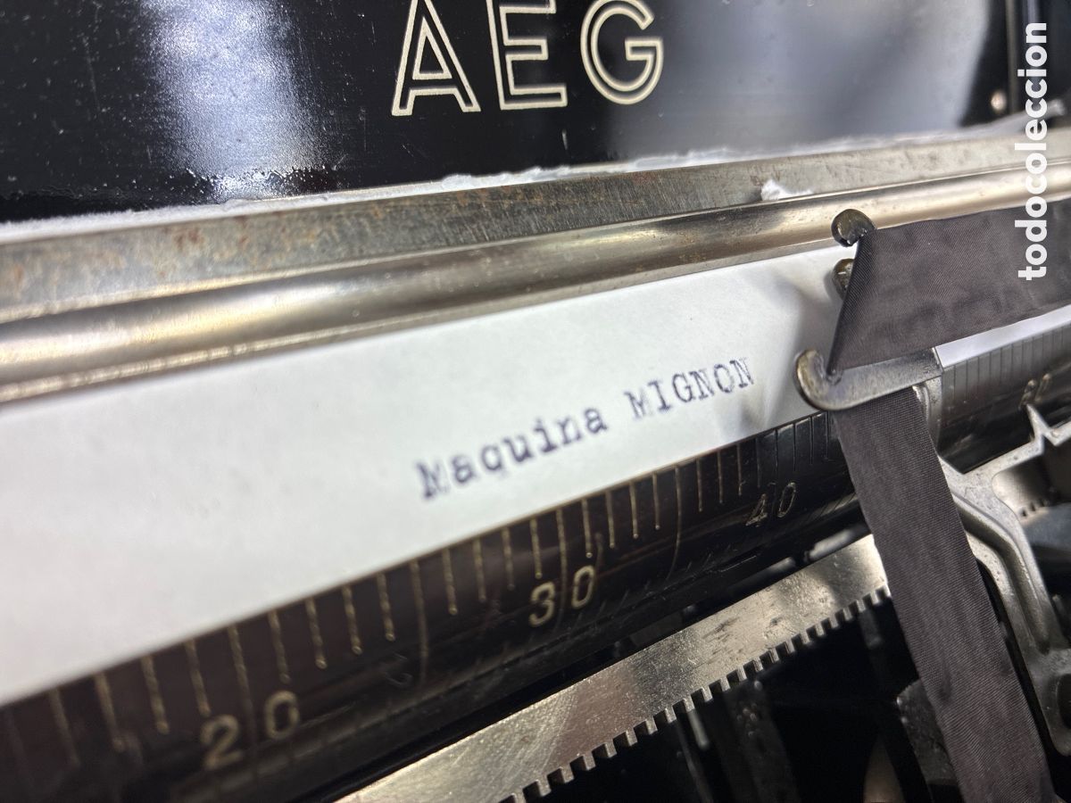 Antig&uuml;edades: M&aacute;quina de escribir MIGNON Modelo 4. - Foto 9