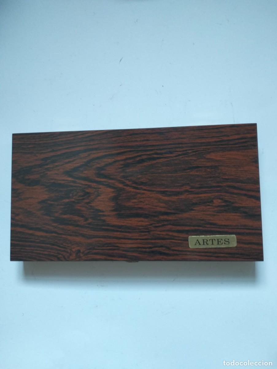 Antig&uuml;edades: Estuche comp&aacute;s completo- Artes- - Foto 2
