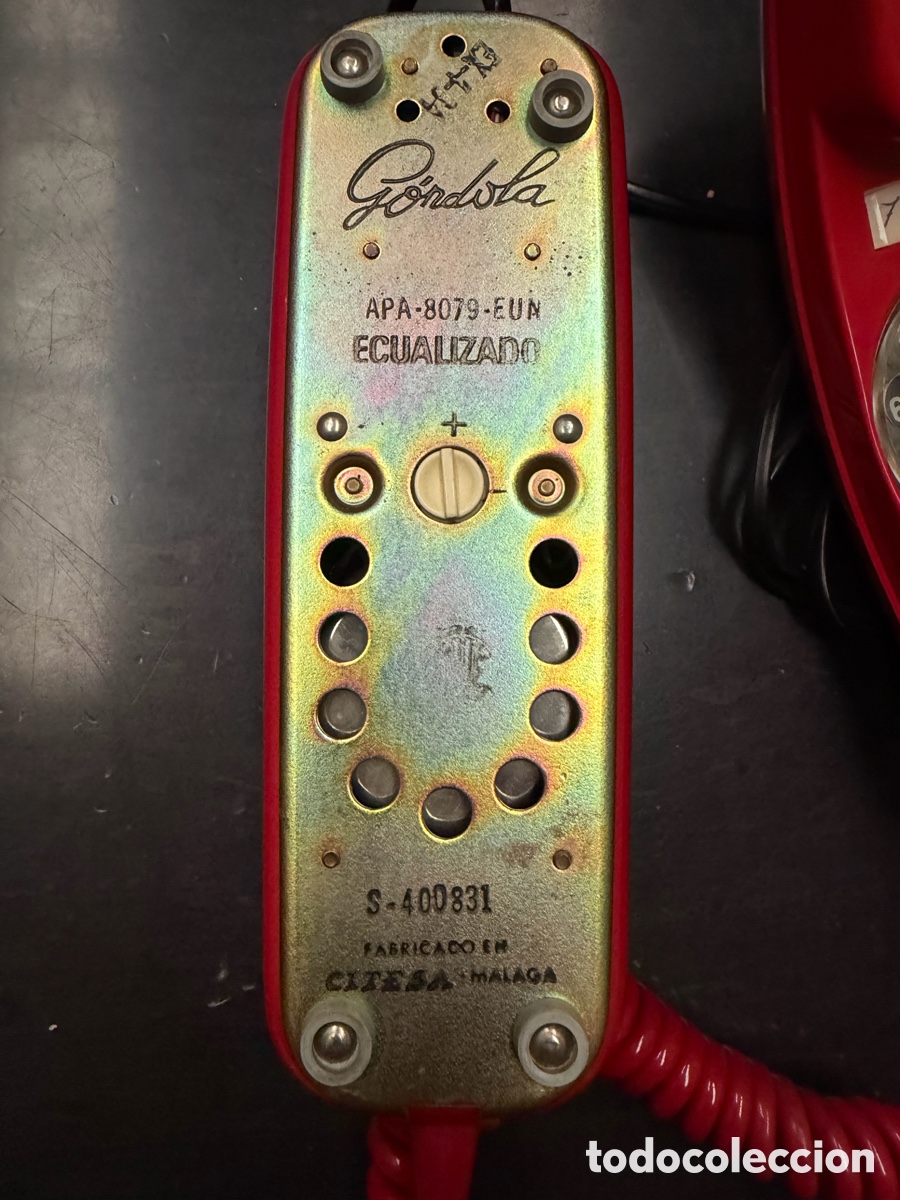 Tel&eacute;fonos: Tel&eacute;fono G&oacute;ndola Citesa Rojo Vintage - Foto 4